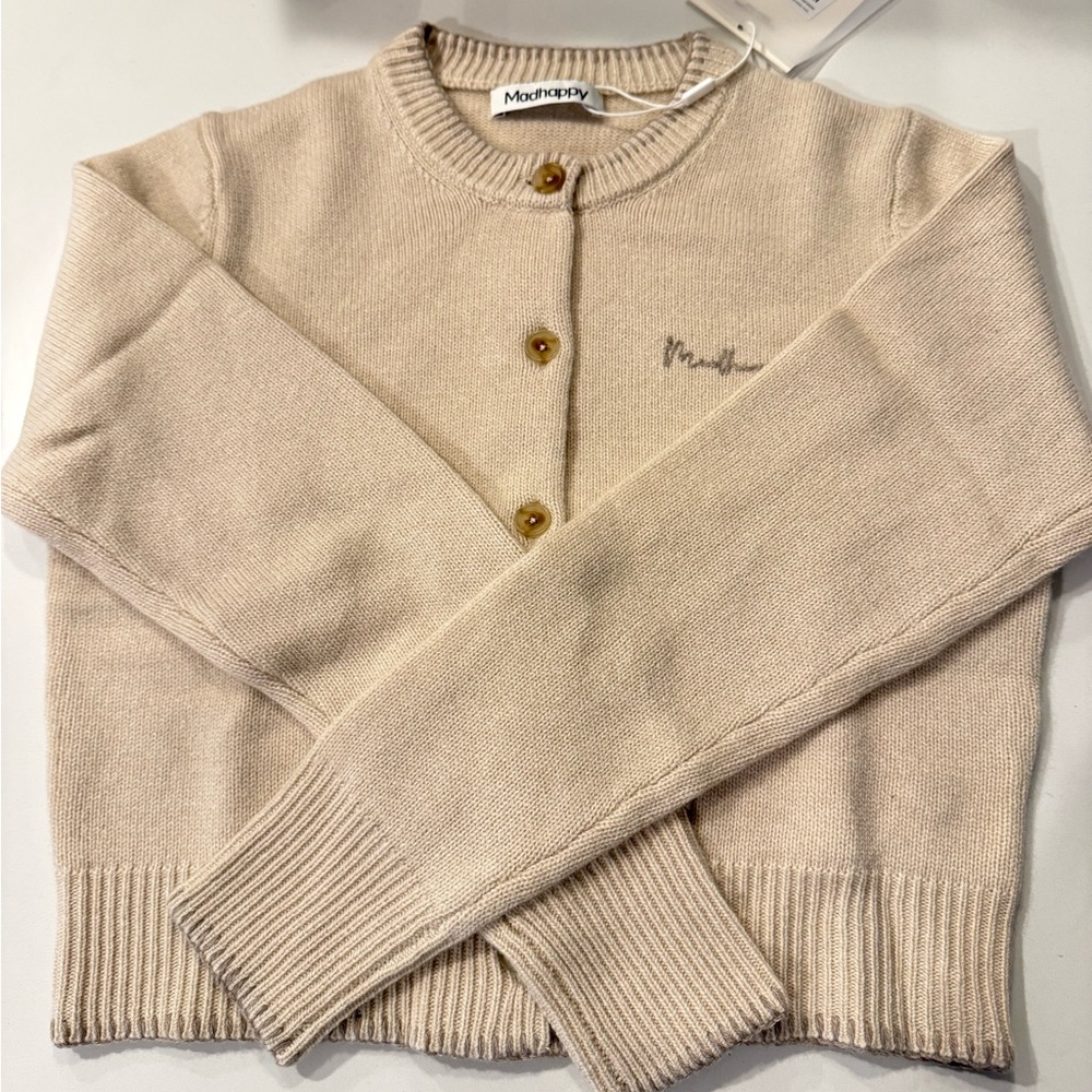 Brand New MadHappy Women's Cream Cardigan
Size: L